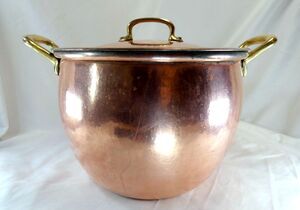 Ruffoni Italy 7.5 Qt Copper Stockpot Lid Classic Knob Retired